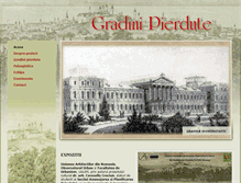 Tablet Screenshot of gradinipierdute.ro